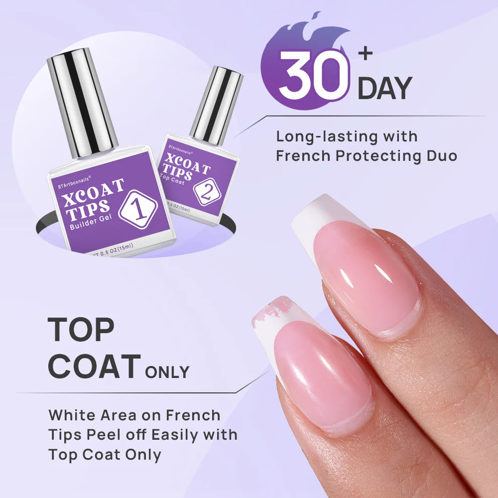 XCOATTIPS® Protecting Duo - Builder Gel + Top Coat
