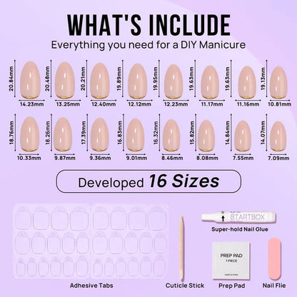 Gold End Almond Nails - XCOATPRESS