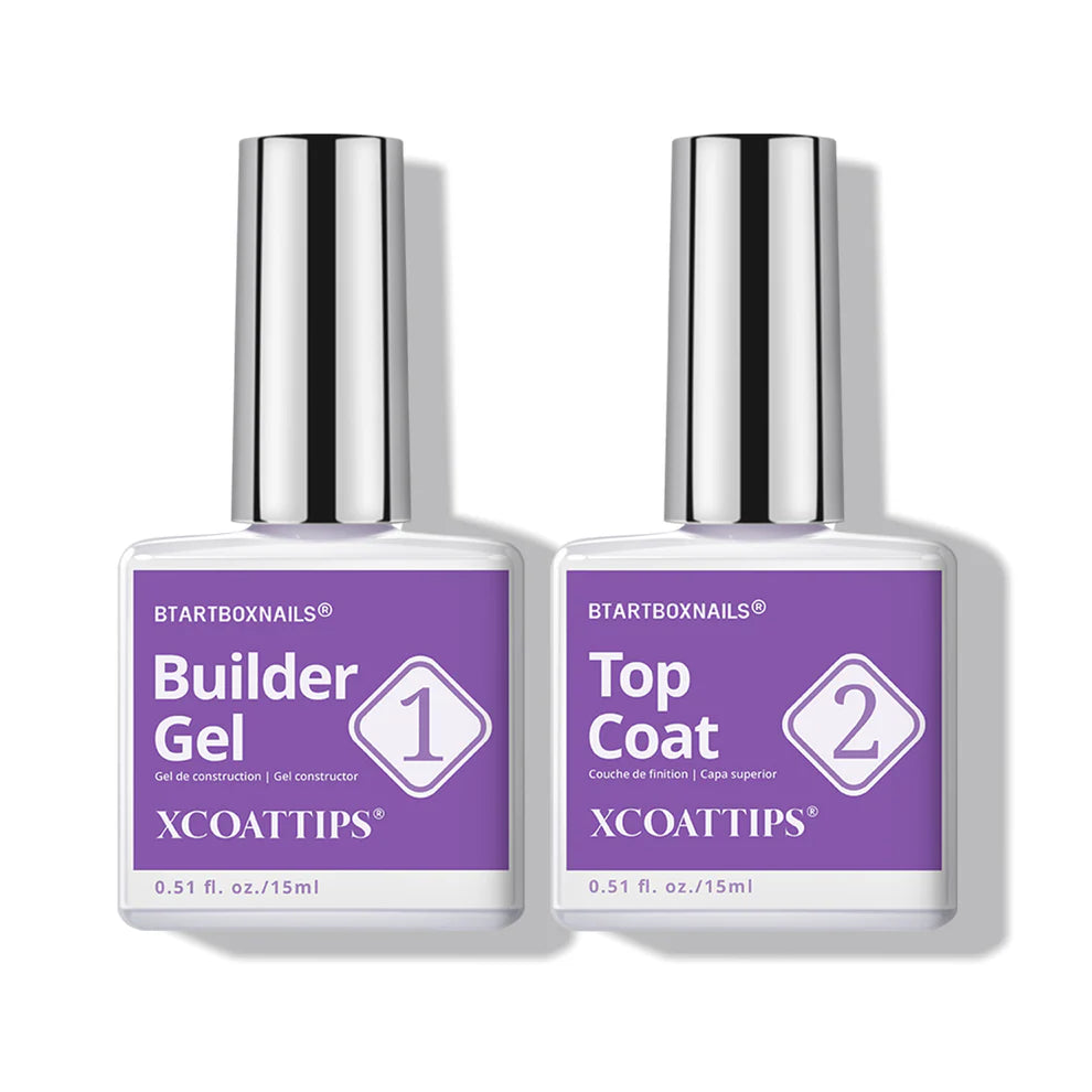 XCOATTIPS® Protecting Duo - Builder Gel + Top Coat